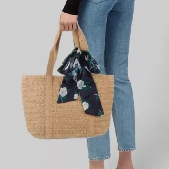 Draper James Handbags - DRAPER JAMES Woven Straw Tote Bag